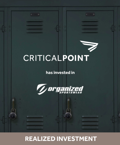CriticalPoint has invested in Organized Sportswear