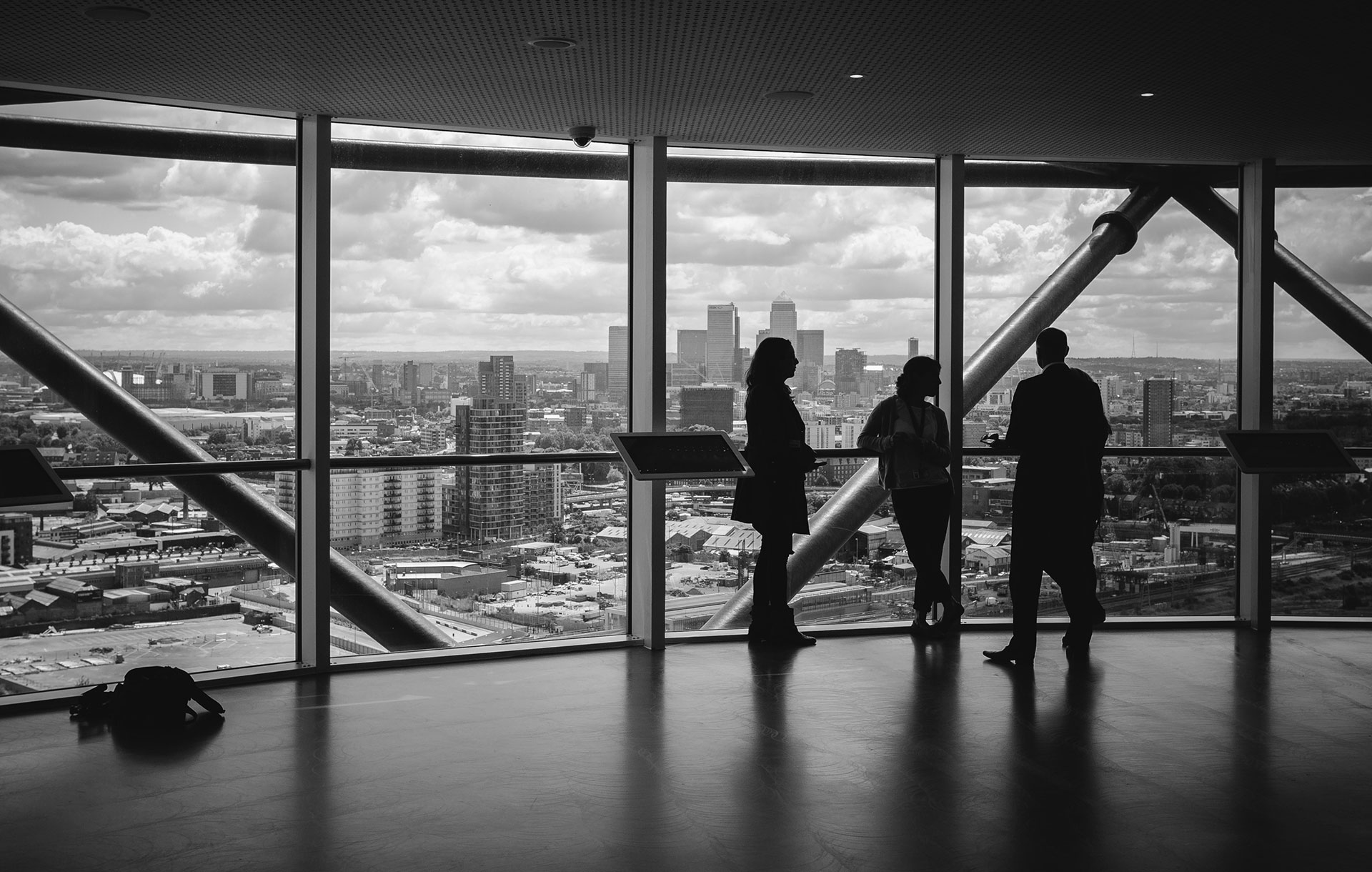 overlooking city